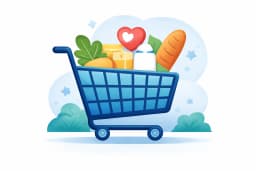 Grocery Shopping Donation Basket